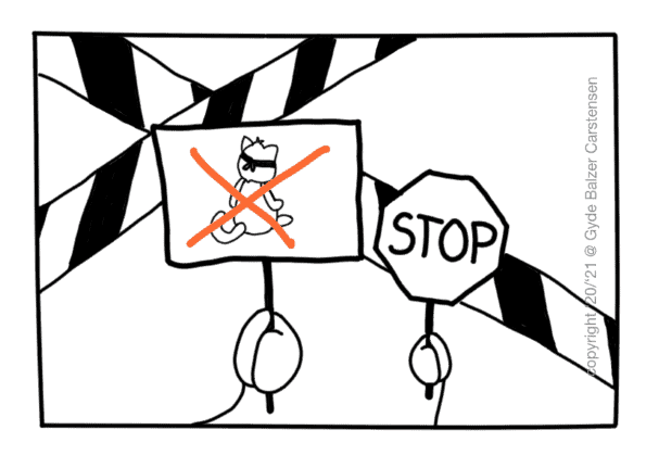 Stop CopyCat, illustreret af Gyde