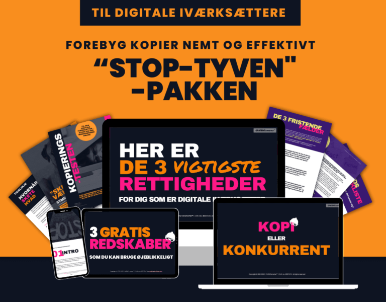 Stop tyven pakken image - start using the tools that protect your digital assets and products